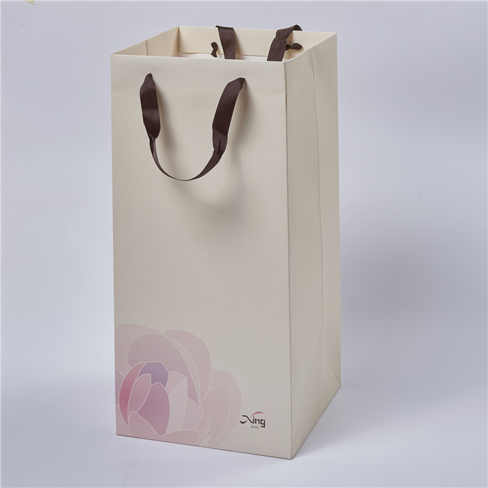 Custom Paper Shopping Bag with Logo Print