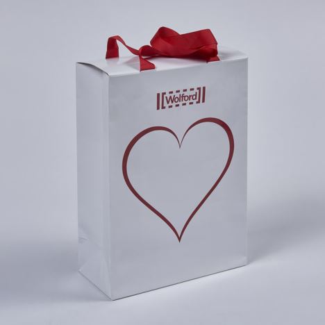 OEM High Quality Custom Gold Hot Foil Logo Printed Christmas Paper Gift Shopping Bag
