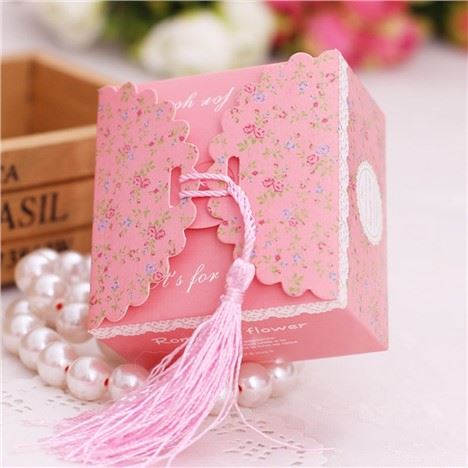 Colorful Collapsible White Carboard Paper Box for Candy/Chocolate/Dessert Packaging