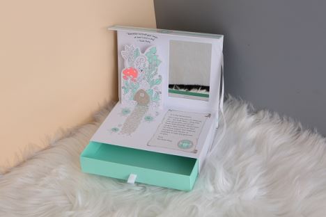 Luxury OEM Customized Square Elegant Green Eyelash Box Packaging with Mirror